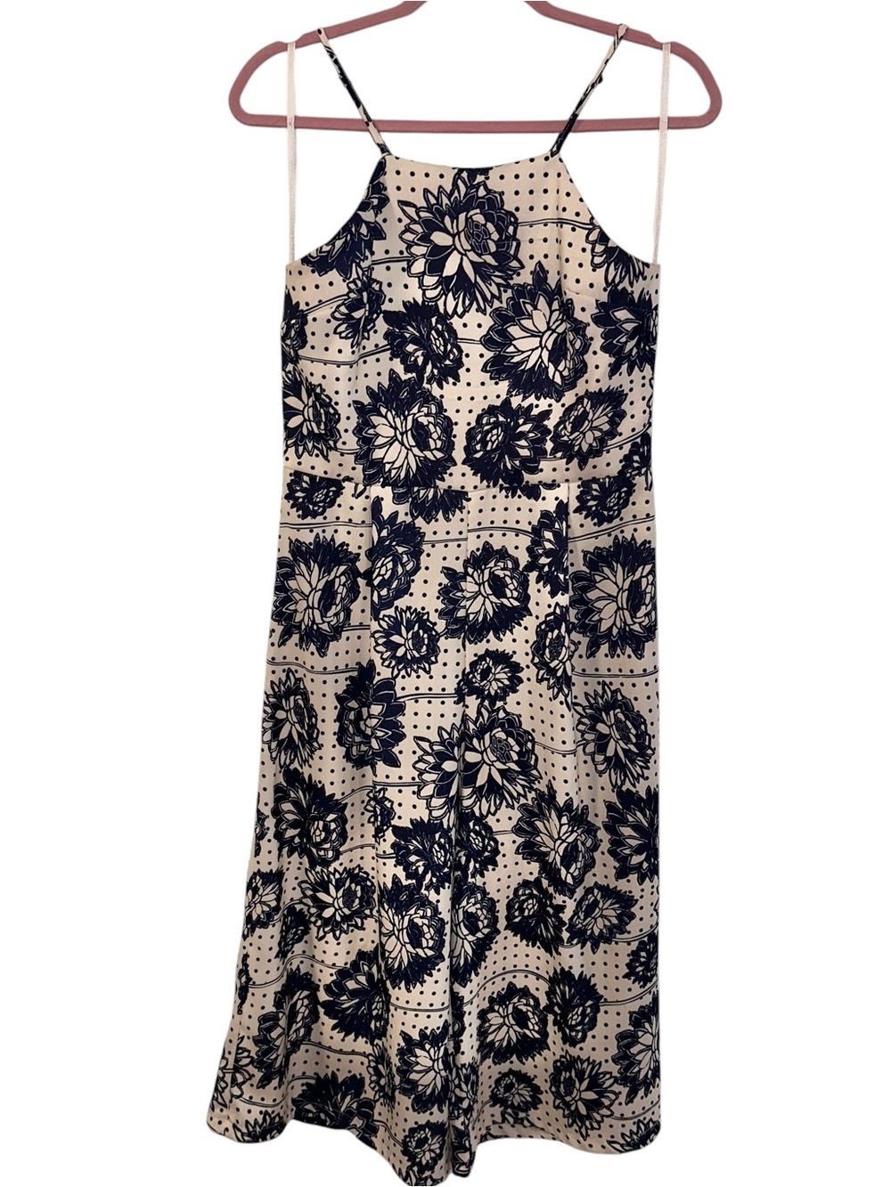 Oscar ST Size Lg Halter Top Jumpsuit Wide Leg Cropped Elegant